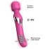 Dorcel Dual Orgasms - akkus, 2in1 masszírozó vibrátor (pink)