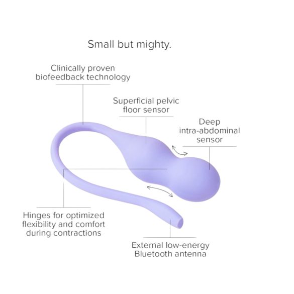 Perifit Care+ - interaktív, vibrációs gésagolyó (lila)