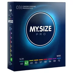 My.Size PRO - egyedi méretű óvszer - 47 mm (3 db)