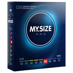 My.Size PRO - egyedi méretű óvszer - 60 mm (3 db)