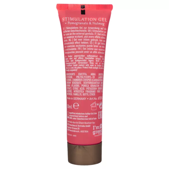HOT Shiatsu - stimuláló krém nőknek - gránátalma (30 ml)