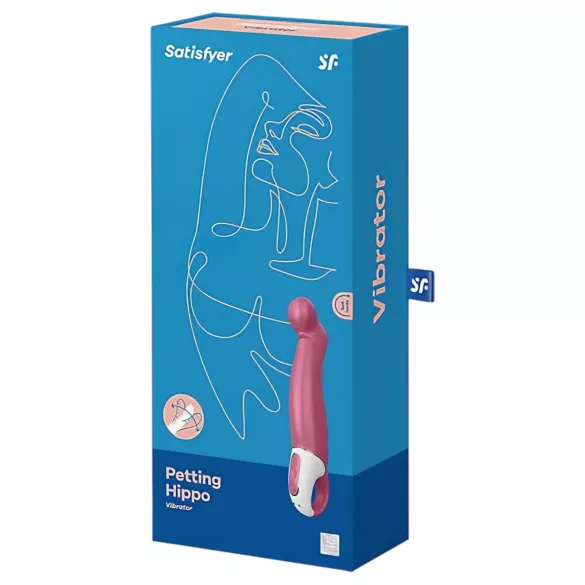 Satisfyer Petting Hippo - akkus, vízálló vibrátor (pink)
