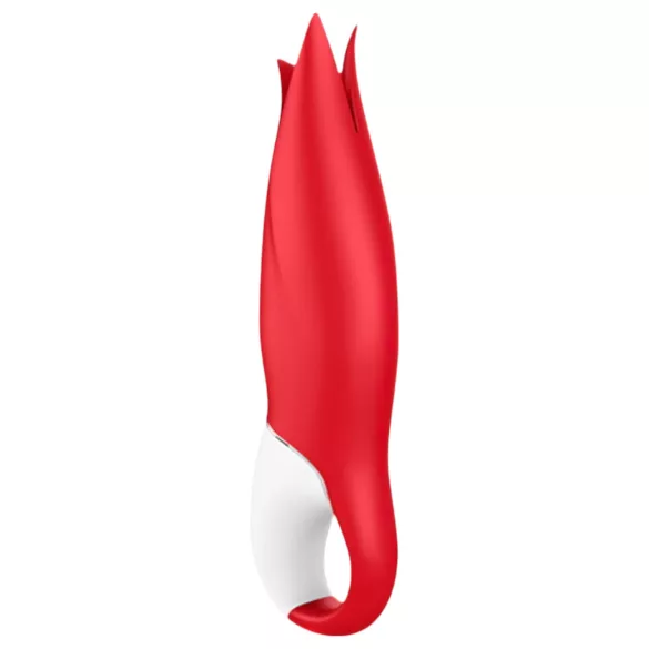 Satisfyer Power Flower - akkus, vízálló vibrátor (piros)