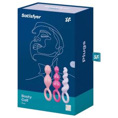   Satisfyer Booty Call - anál dildó szett - színes (3 részes)