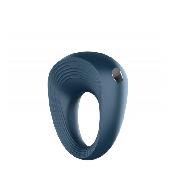 Satisfyer Power Ring - vízálló vibrációs péniszgyűrű (szürke)