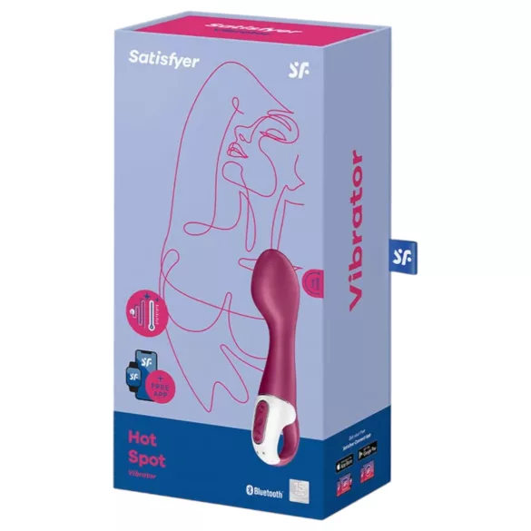 Satisfyer Hot Spot - akkus, melegítő G-pont vibrátor (piros)