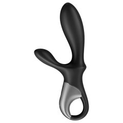   Satisfyer Heat Climax+ - okos, melegítő,karos análvibrátor (fekete)
