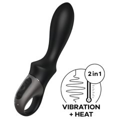   Satisfyer Heat Climax - okos, melegítő anál vibrátor (fekete)