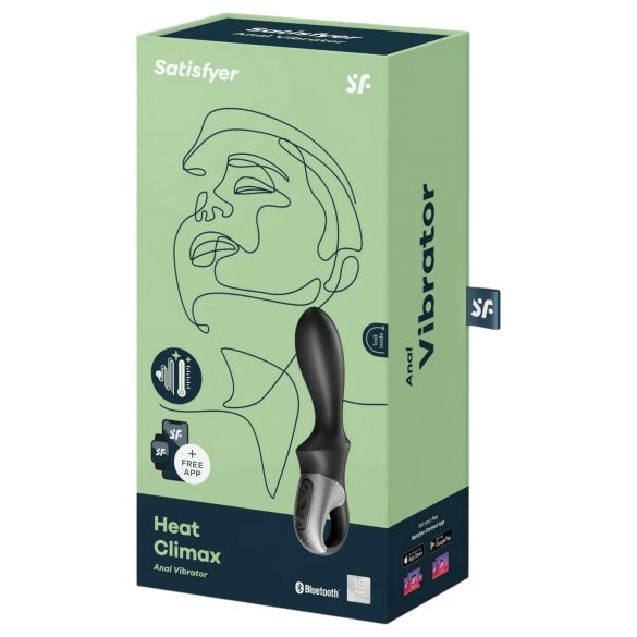 Satisfyer Heat Climax - okos, melegítő anál vibrátor (fekete)