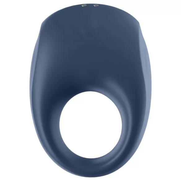 Satisfyer Strong One - App-vezérelt vibrációs péniszgyűrű, férfiaknak (kék)
