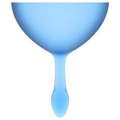   Satisfyer Feel good - menstruációs kehely szett (kék) - 2db