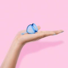   Satisfyer Feel good - menstruációs kehely szett (kék) - 2db