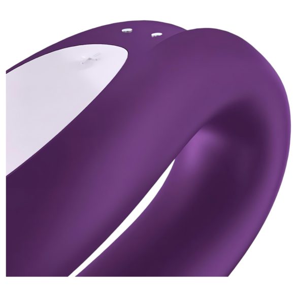 Satisfyer Double Joy - okos, vízálló párvibrátor (lila)