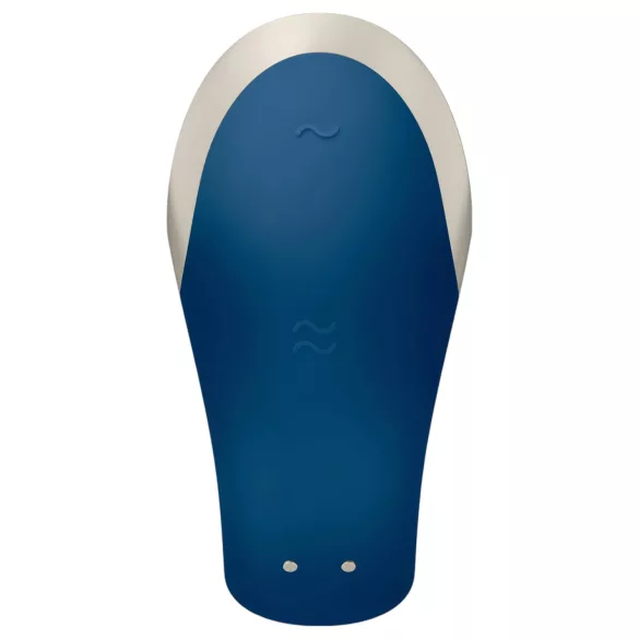 Satisfyer Double Love – App-vezérelt párvibrátor (kék)