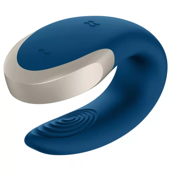 Satisfyer Double Love – App-vezérelt párvibrátor (kék)