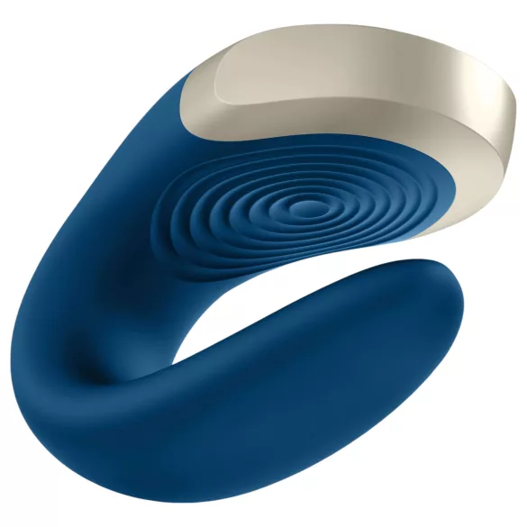 Satisfyer Double Love – App-vezérelt párvibrátor (kék)