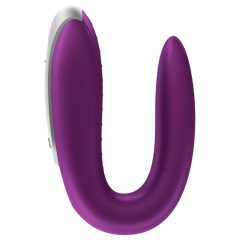   Satisfyer Double Fun - okos, vízálló, rádiós párvibrátor (lila)