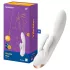 Satisfyer Double Flex - App-vezérelt csiklókaros vibrátor (fehér)