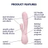 Satisfyer Mono Flex - okos vízálló vibrátor (pink)