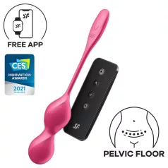   Satisfyer Love Birds 2 - App-vezérelt vibrációs gésagolyó (pink)