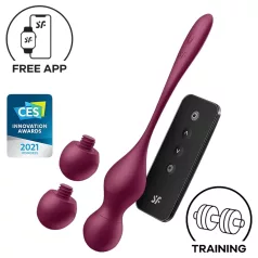   Satisfyer Love Birds Vary - App-vezérelt vibrációs gésagolyó (piros)