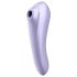Satisfyer Dual Pleasure - okos léghullámos 2in1 vibrátor (lila)