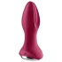 Satisfyer Rotator Plug 2 - akkus, gyöngyös anál vibrátor (piros)