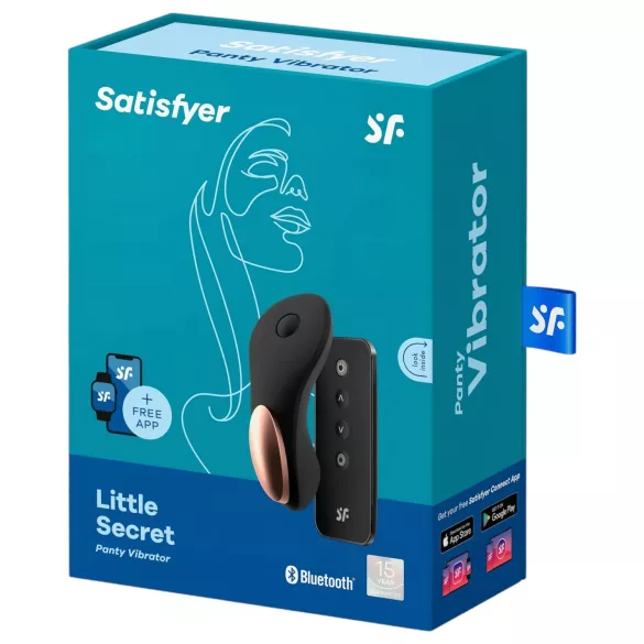 Satisfyer Little Secret – App-vezérelt csiklóvibrátor (fekete)