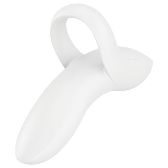 Satisfyer Bold Lover - akkus, vízálló ujj vibrátor (fehér)