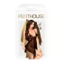 Penthouse Sweet Beast - rózsás babydoll szett (fekete)