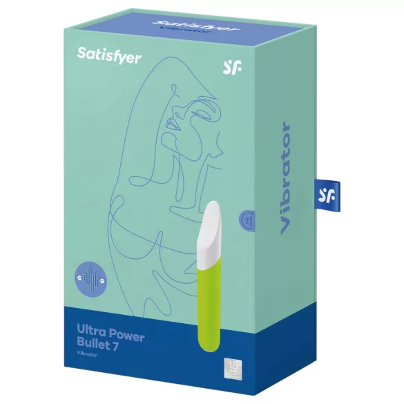 Satisfyer Ultra Power Bullet 7 - vízálló csikló vibrátor (zöld)