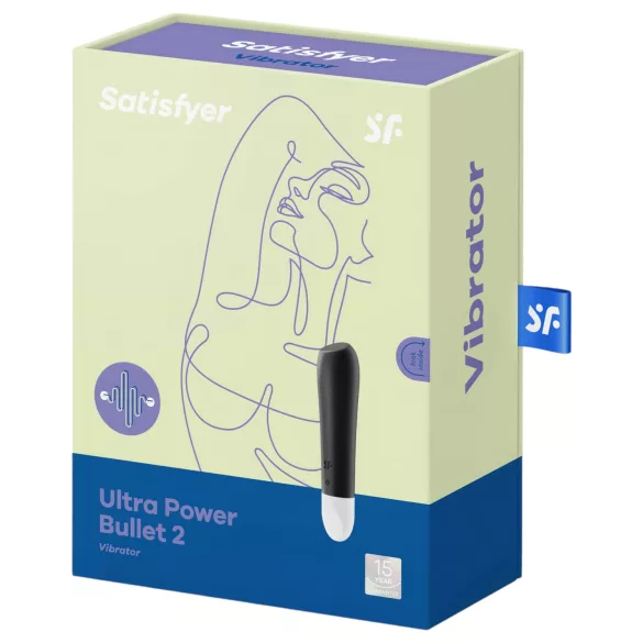 Satisfyer Ultra Power Bullet 2 - vízálló vibrátor (fekete)
