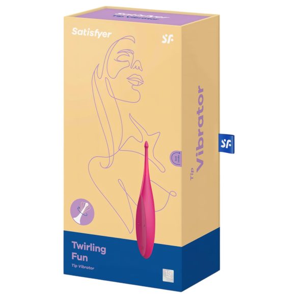 Satisfyer Twirling Fun - akkus, vízálló csikló vibrátor (pink)