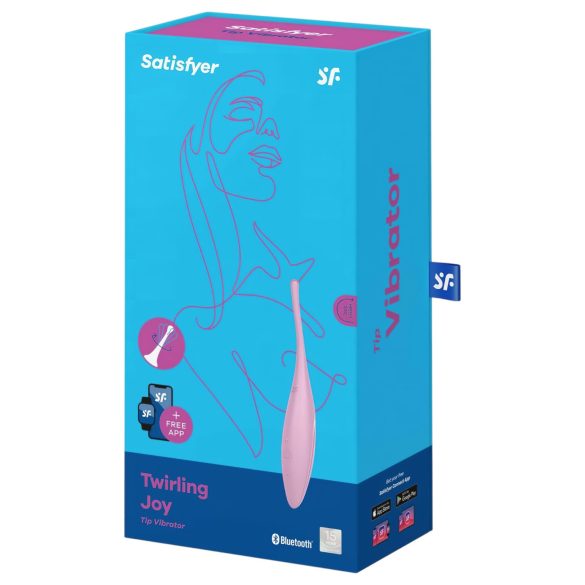 Satisfyer Twirling Joy - okos vízálló csikló vibrátor (pink)