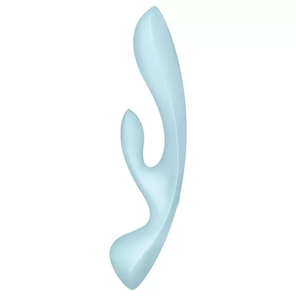 Satisfyer Triple Oh - akkus, csiklókaros vibrátor (kék)