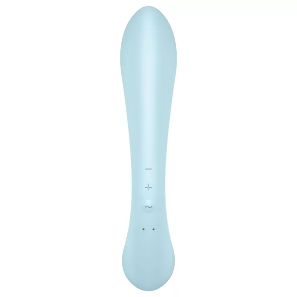 Satisfyer Triple Oh - akkus, csiklókaros vibrátor (kék)