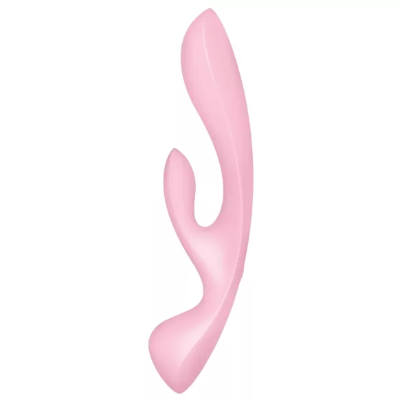Satisfyer Triple Oh - akkus, csiklókaros vibrátor (pink)