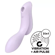   Satisfyer Curvy Trinity 2 - léghullámos 2in1 vibrátor (lila)
