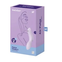   Satisfyer Curvy Trinity 2 - akkus hüvelyi és csiklóvibrátor (lila)