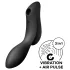 Satisfyer Curvy Trinity 2 - léghullámos 2in1 vibrátor (fekete)
