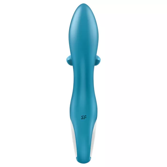 Satisfyer Embrace Me - akkus, csiklókaros vibrátor (türkiz)
