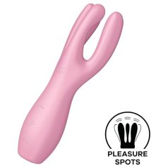 Satisfyer Threesome 3 - akkus csikló vibrátor (pink)