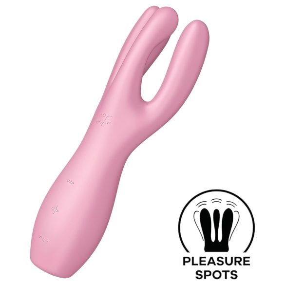 Satisfyer Threesome 3 - akkus csikló vibrátor (pink)