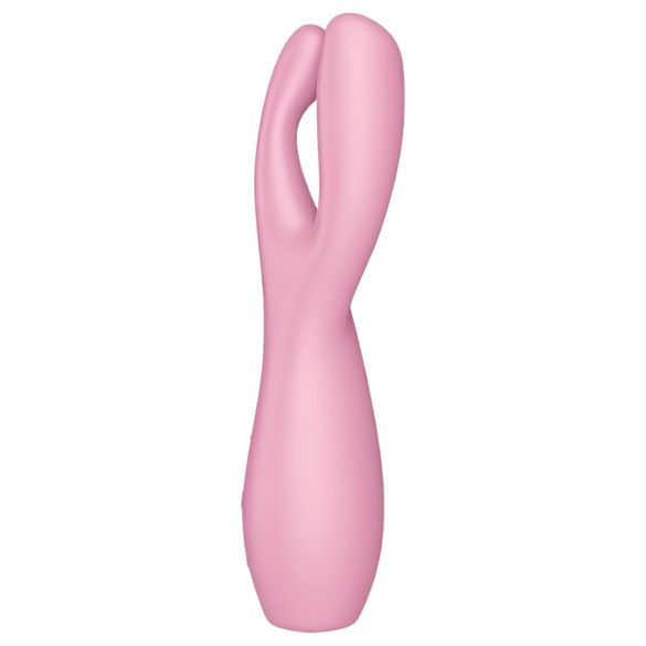 Satisfyer Threesome 3 - akkus csikló vibrátor (pink)