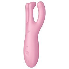 Satisfyer Threesome 4 - okos csikló vibrátor (pink)