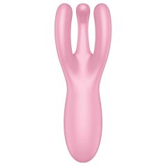 Satisfyer Threesome 4 - okos, akkus csiklóvibrátor (pink)