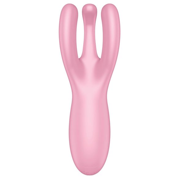 Satisfyer Threesome 4 - okos csikló vibrátor (pink)