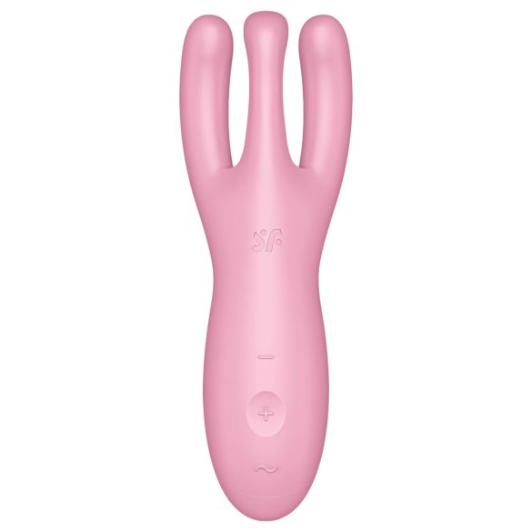 Satisfyer Threesome 4 - okos csikló vibrátor (pink)