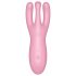 Satisfyer Threesome 4 - okos csikló vibrátor (pink)