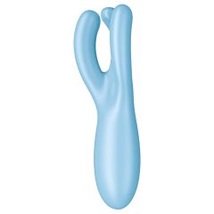 Satisfyer Threesome 4 - okos, akkus csiklóvibrátor (kék)
